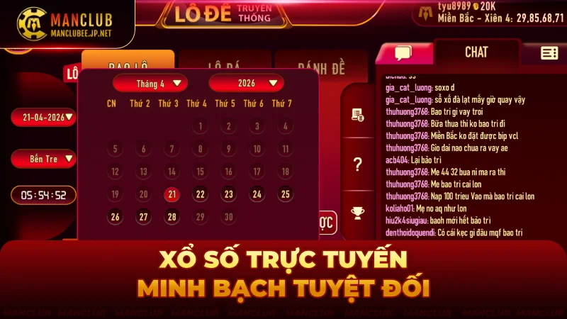 Xổ số trực tuyến cam kết minh bạch tuyệt đối